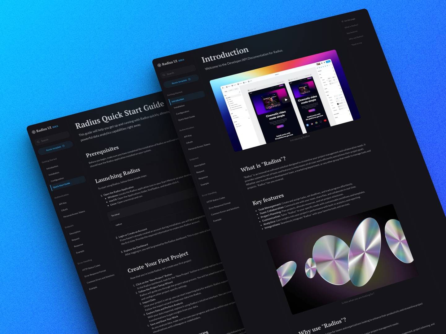 Radius UI documentation image 2