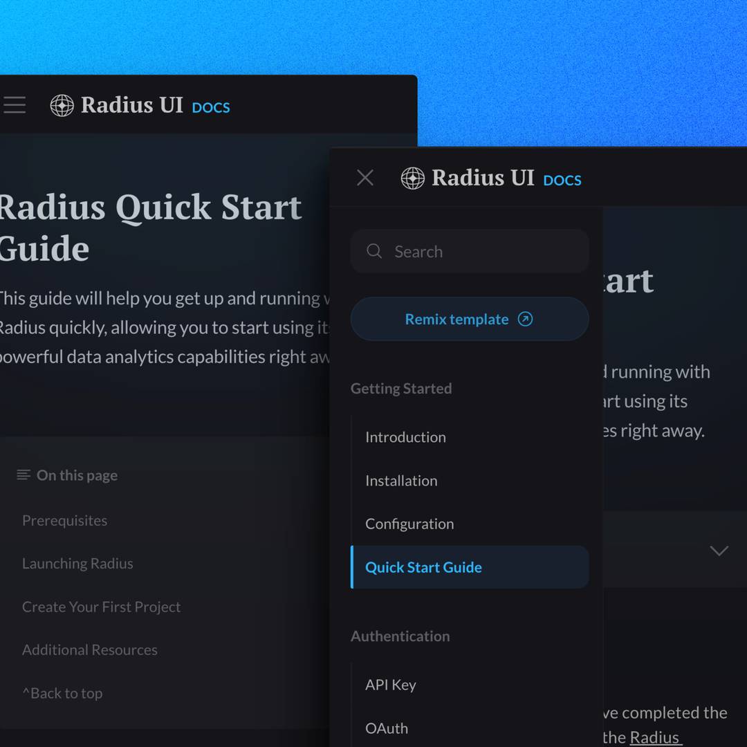 Radius UI documentation