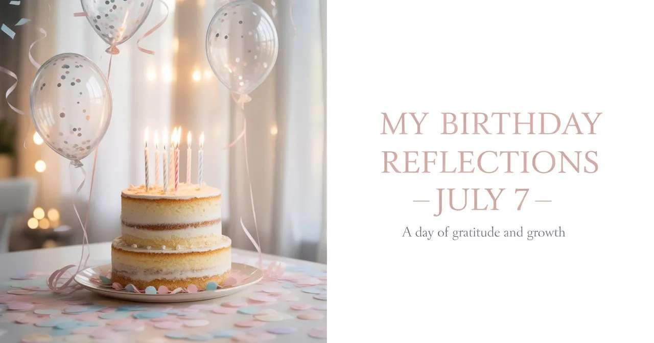 Celebrating My Birthday: A Reflection on July 7
