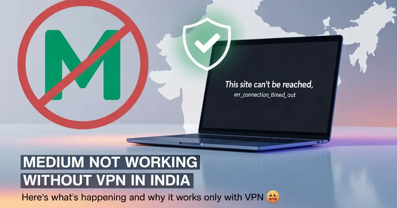 Medium Not Working Without VPN in India What’s Really Going On?