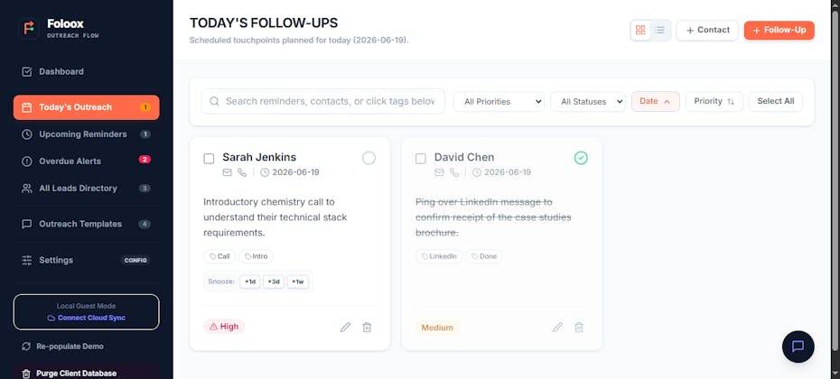 Foloox - Follow Up Manager image 1