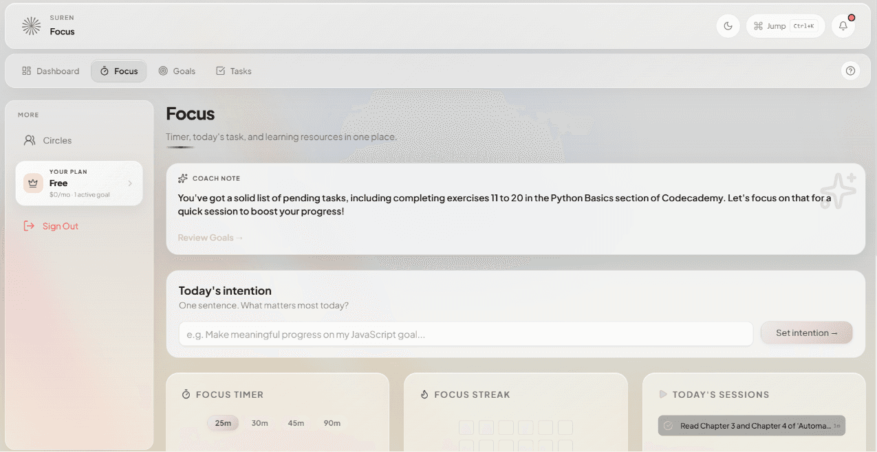 FocusAI — AI Goal Planner image 3