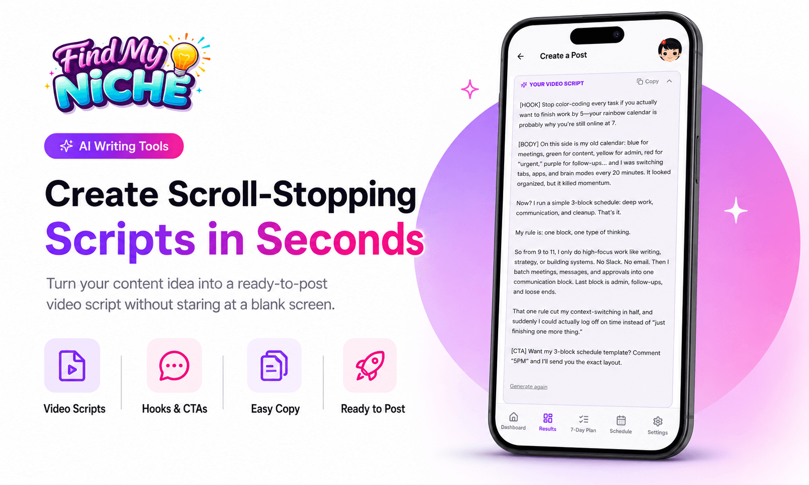 Find My Niche App- AI Content Coach image 4