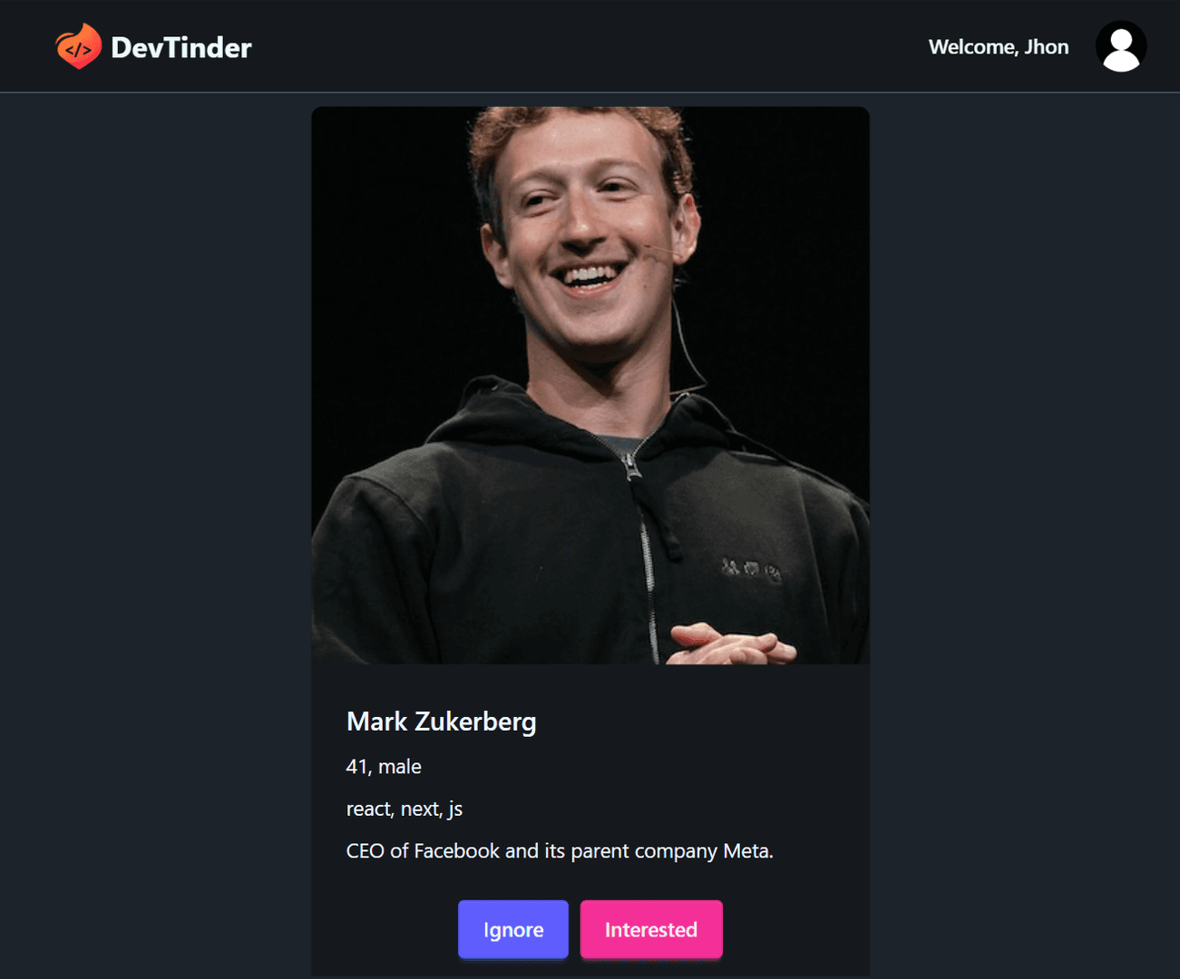 Dev-Tinder image 2
