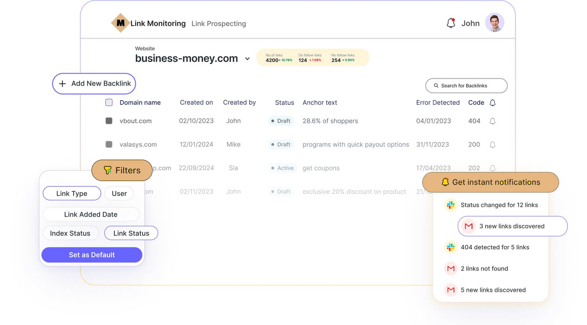 Backlink Monitor image 2