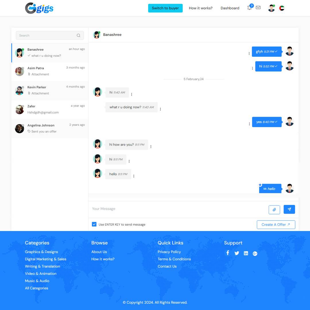 1Gigs - Fiverr clone script image 4