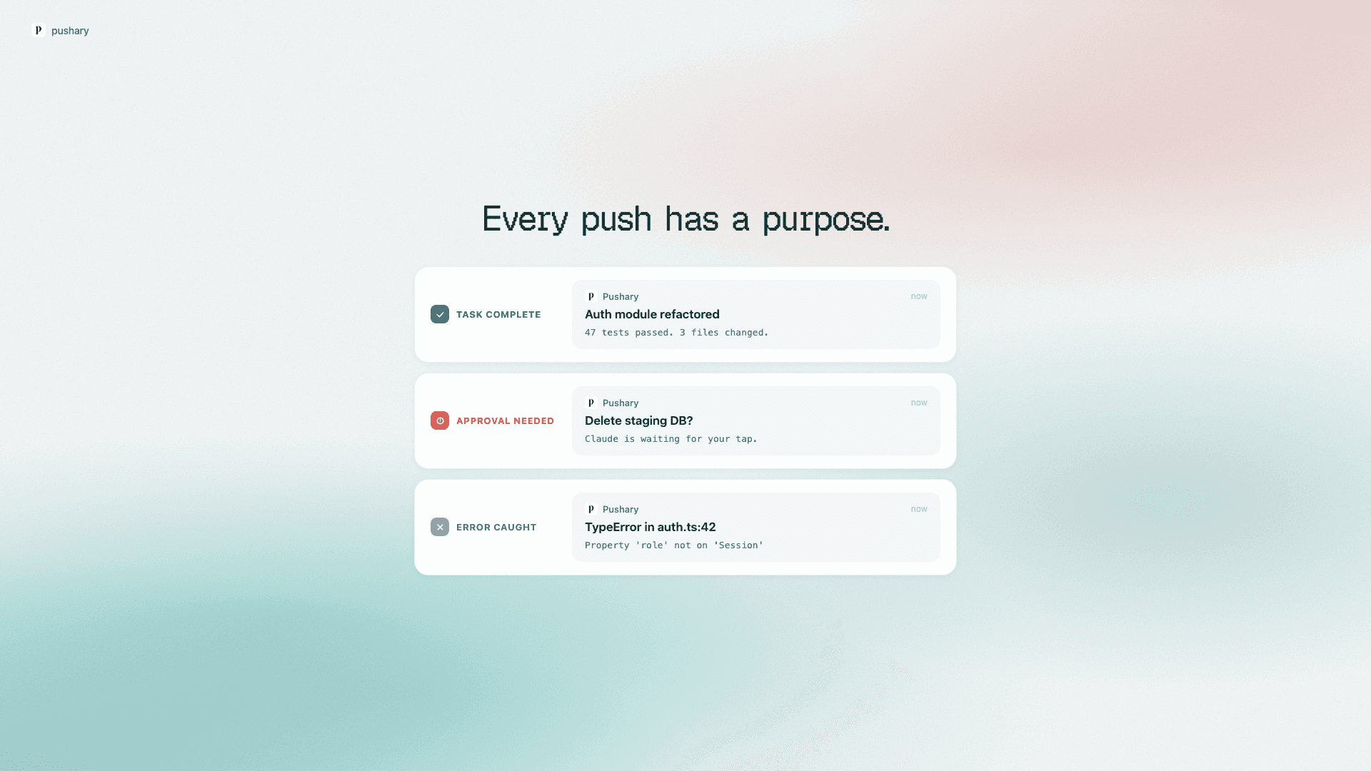 Pushary - Control Panel for AI Agents image 4