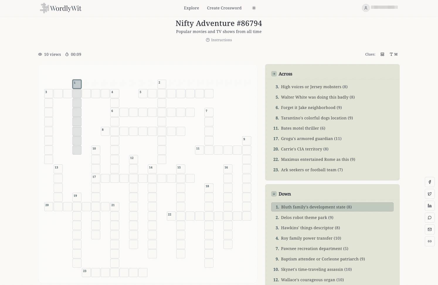 Free AI Crossword Generator | Create & Solve image 3