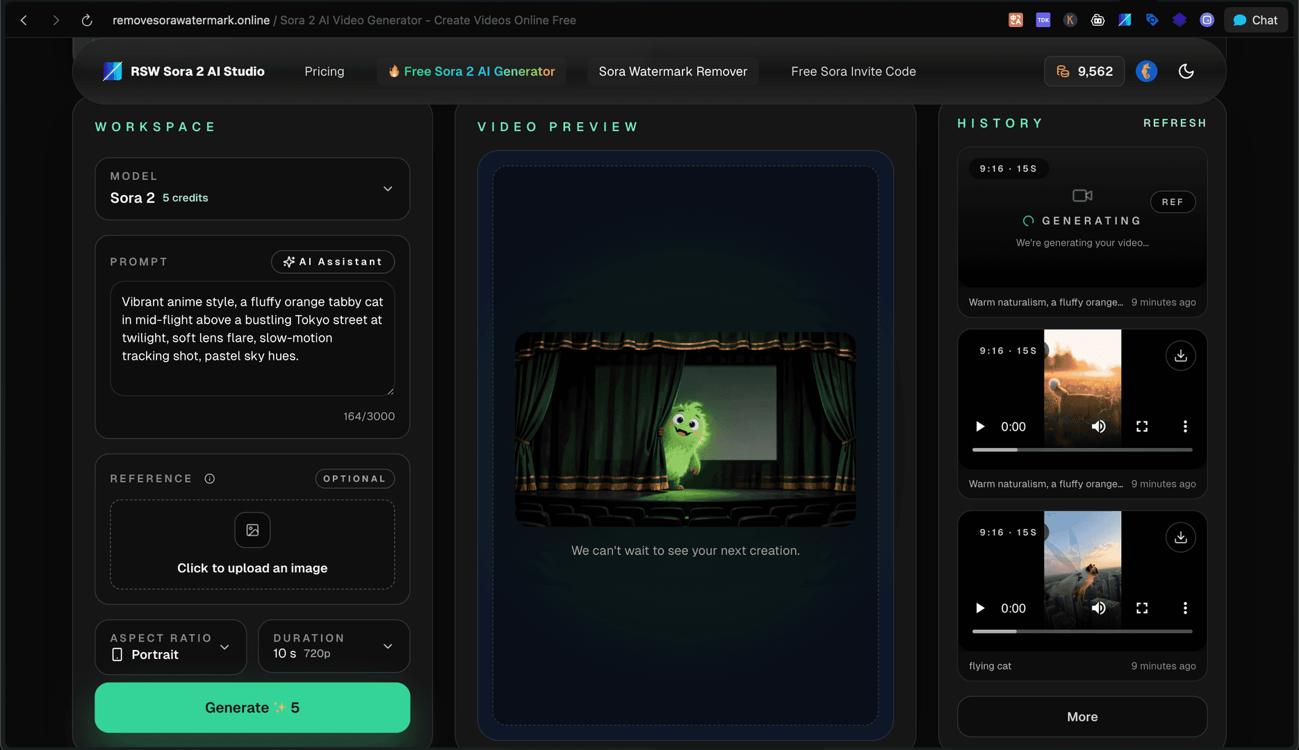 RSW Sora 2 AI Studio image 3
