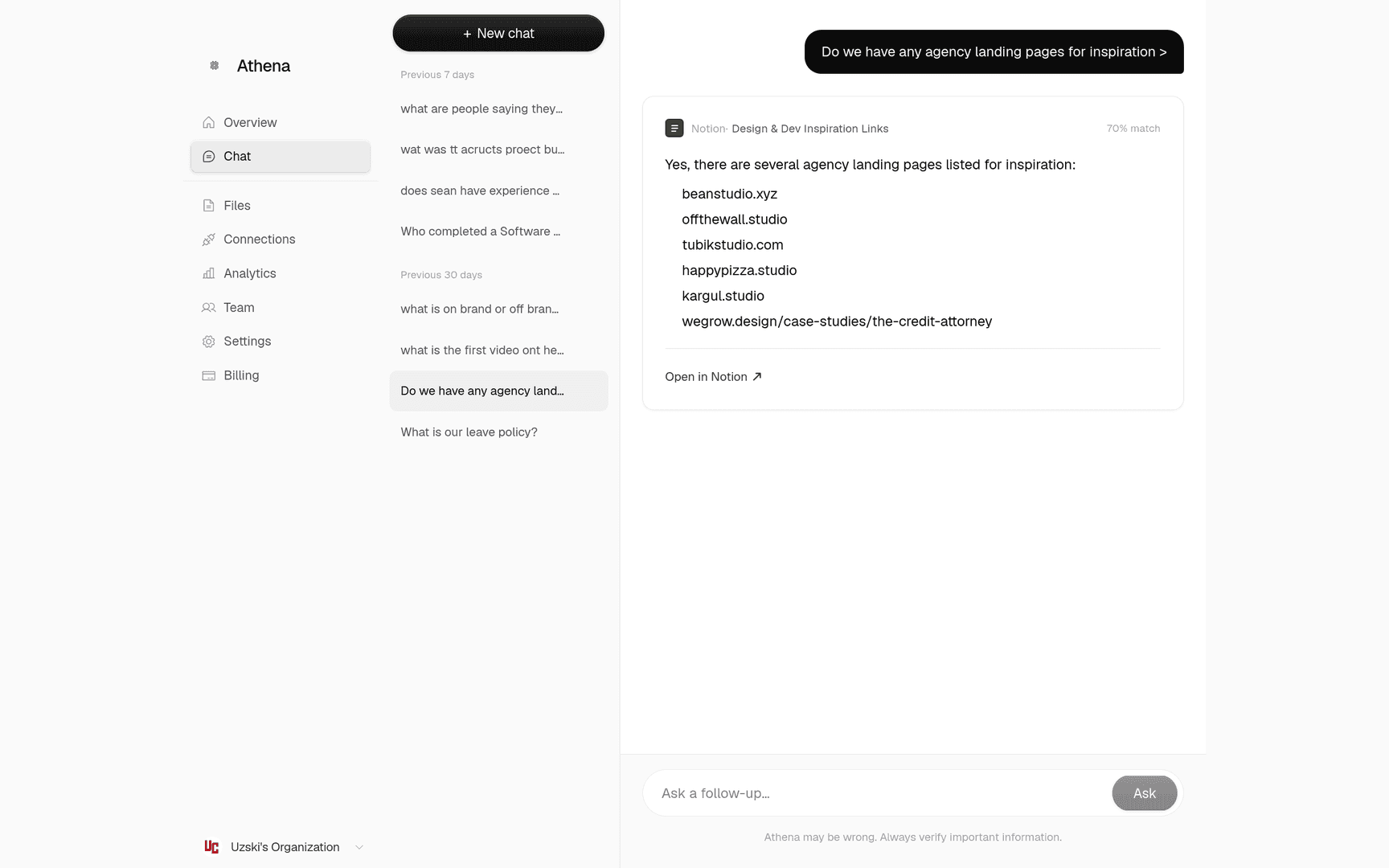 Athena - Private knowledge infrastructure image 2