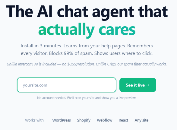 FoxChat -- AI Chat Agent That Actually Cares image 1