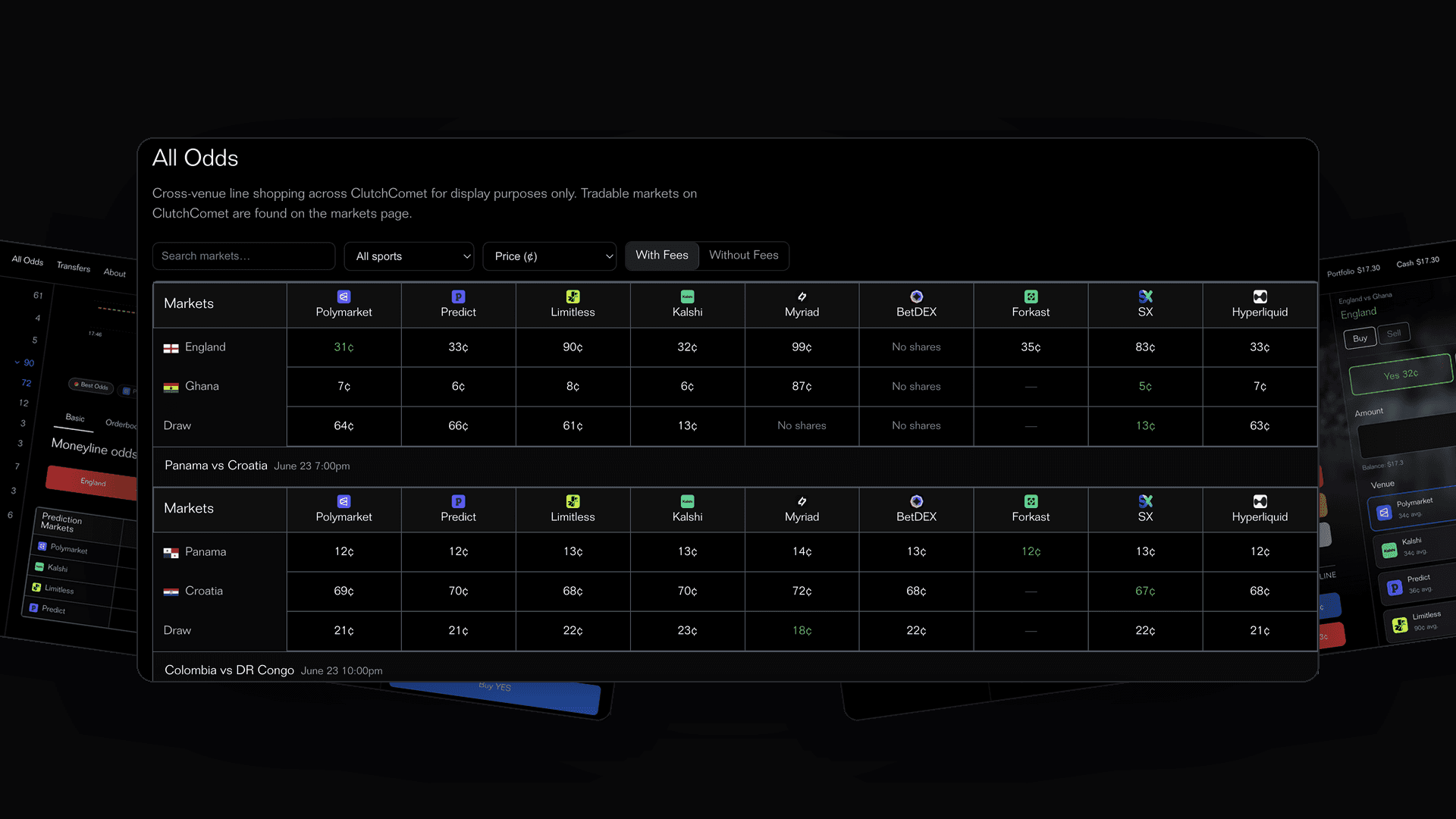 ClutchComet | Prediction Market Aggregator image 4