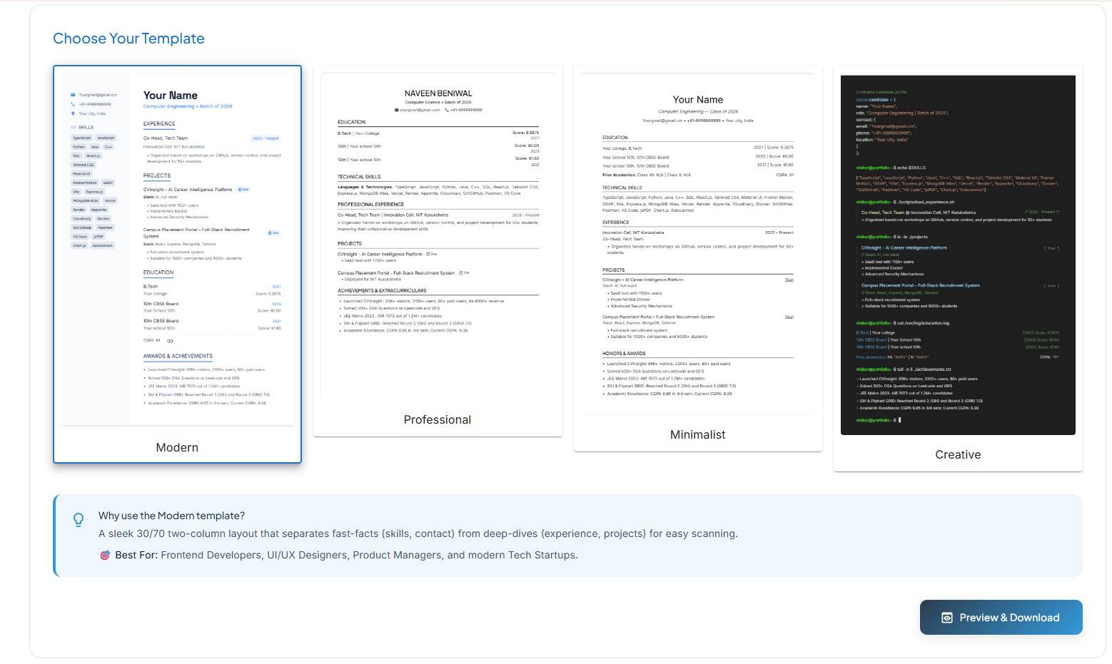 CVInsight – AI-Powered Career Consulting image 3