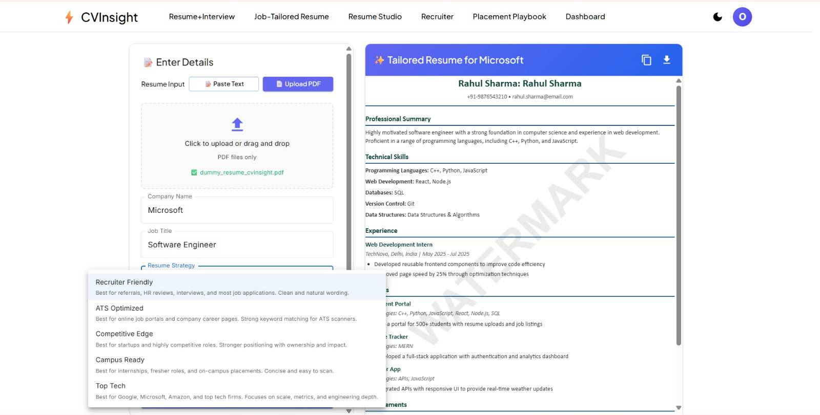 CVInsight – AI-Powered Career Consulting image 5