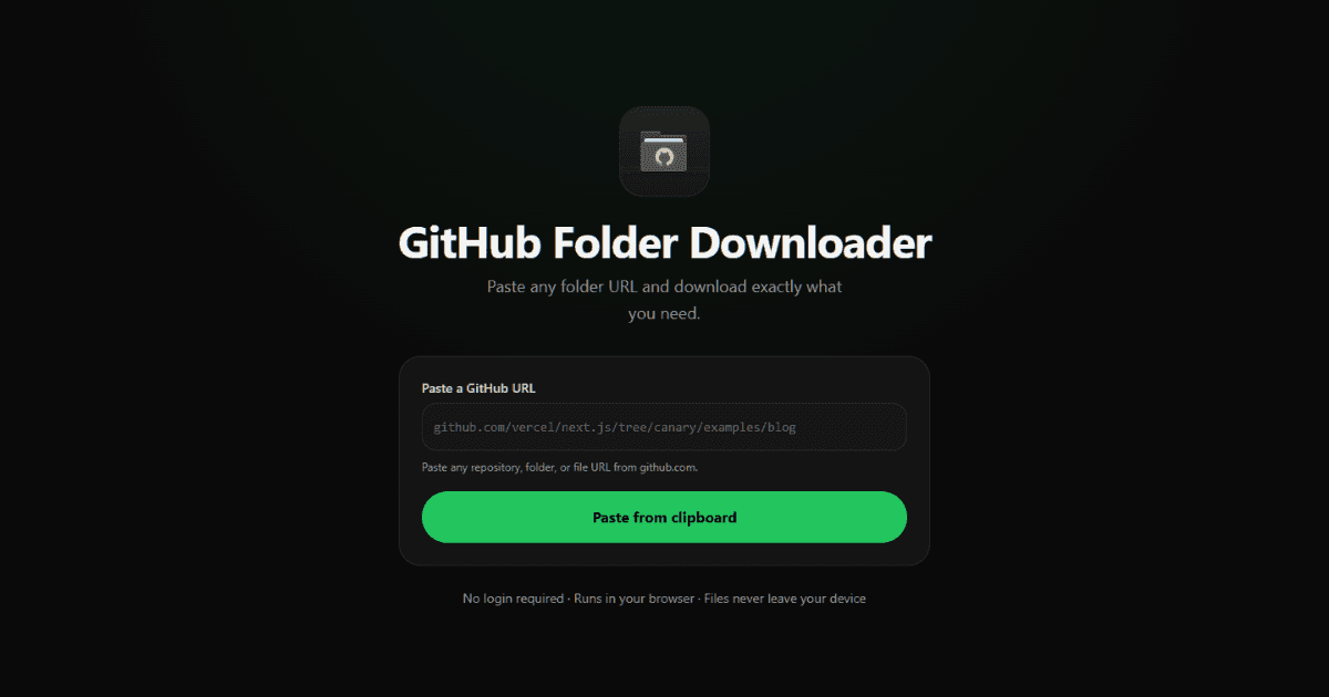 GitHub Folder Downloader image 1