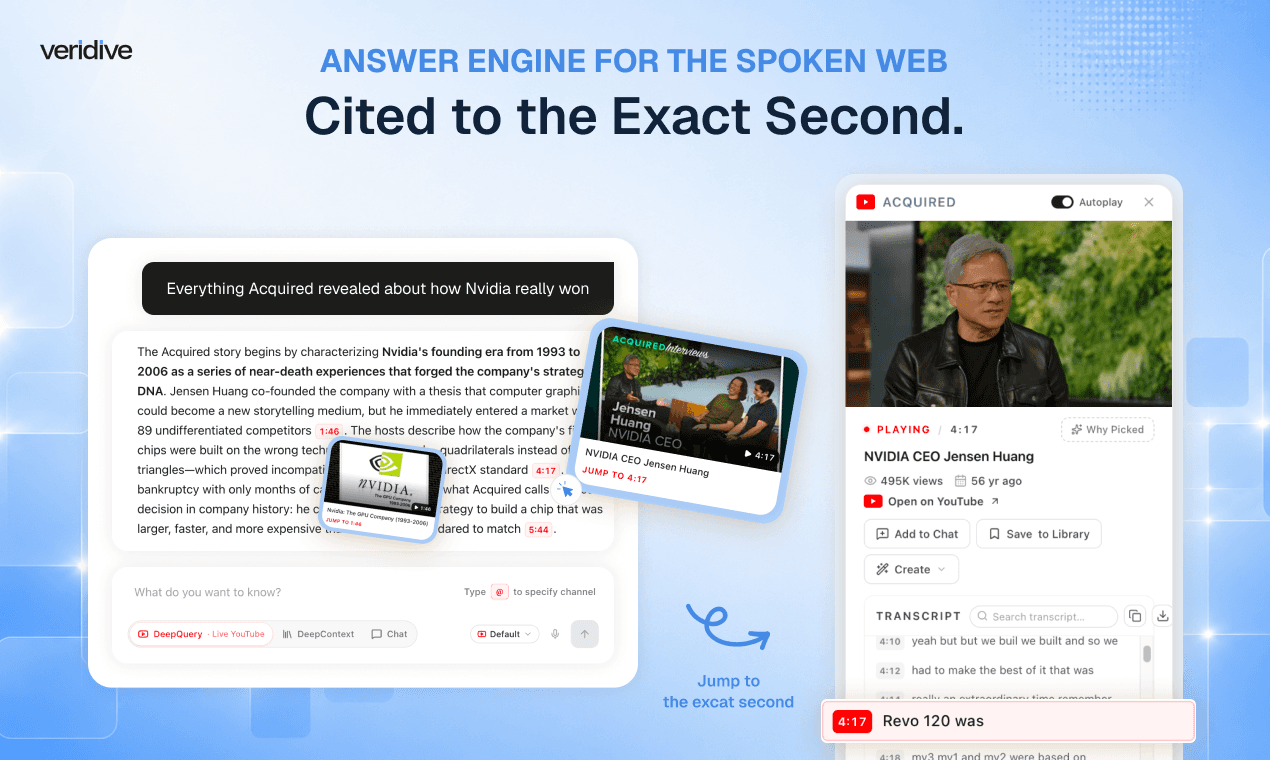 veridive — Answer Engine for the Spoken Web image 1