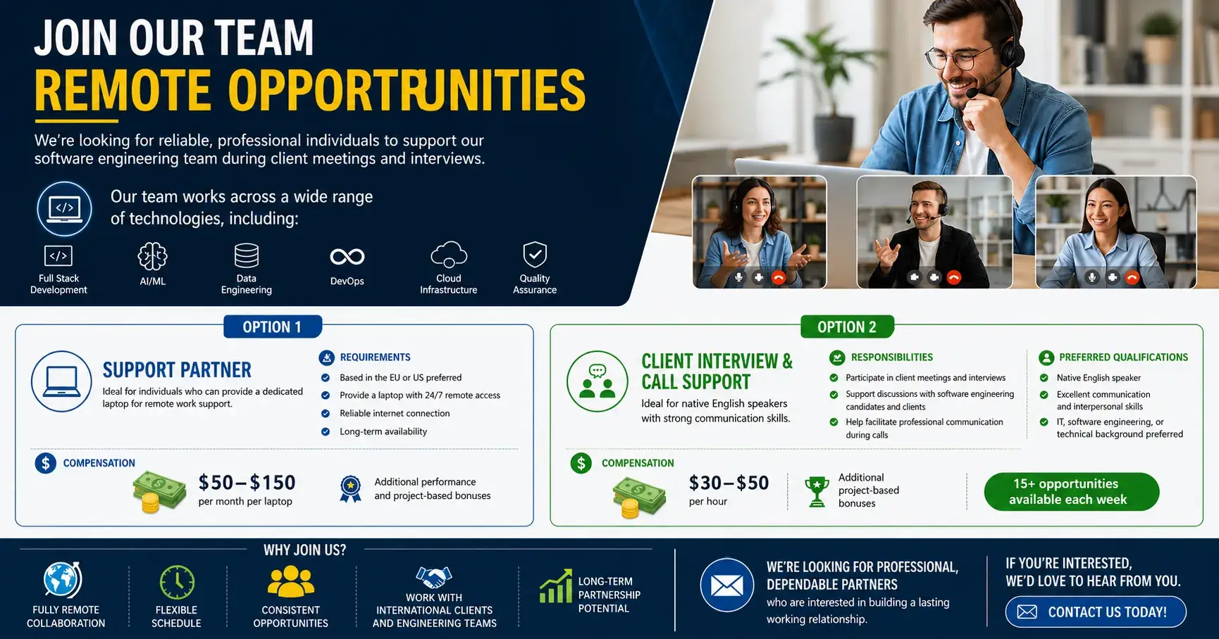 IT Client Interview & Support Coordinator (Remote)