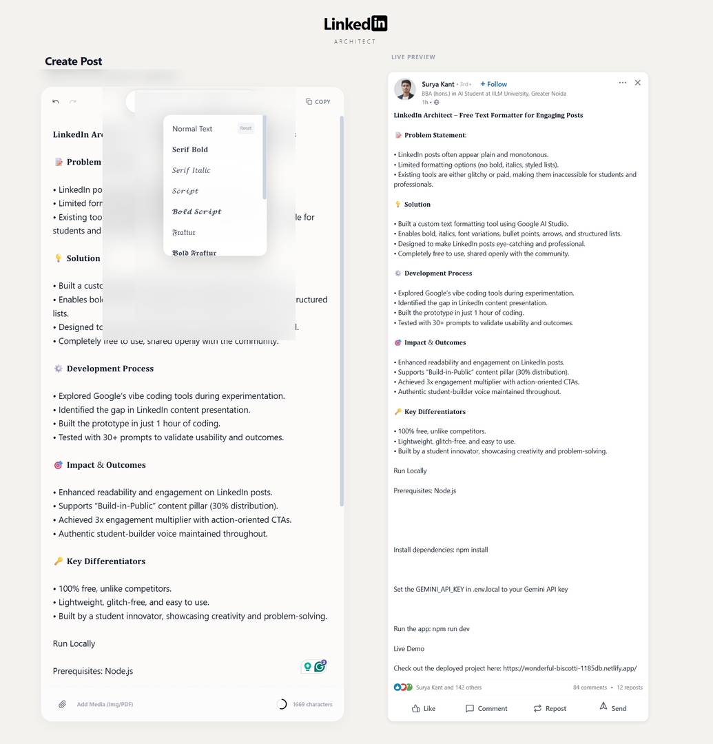 Linkedin Post Architect image 3