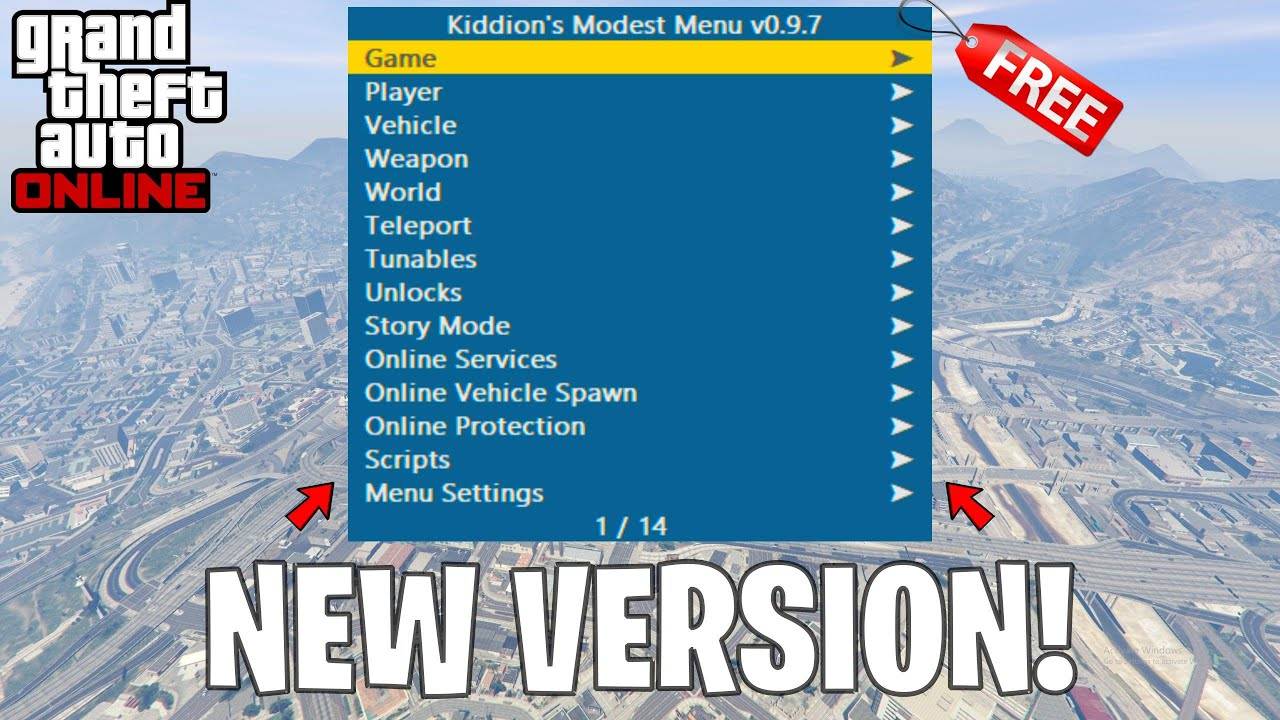 Updated Kiddions Mod Menu GTA V image 1