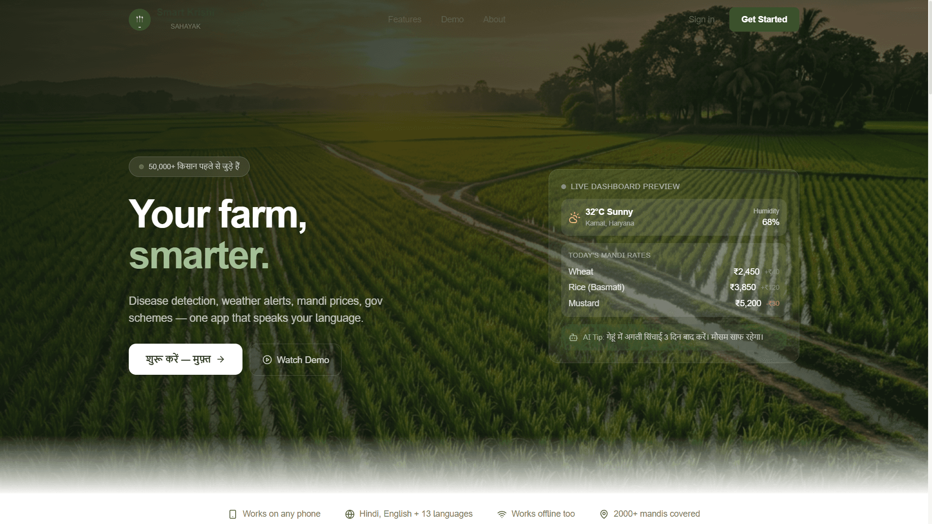 Smart Krishi Sahayak - Agriculture Assistant image 2