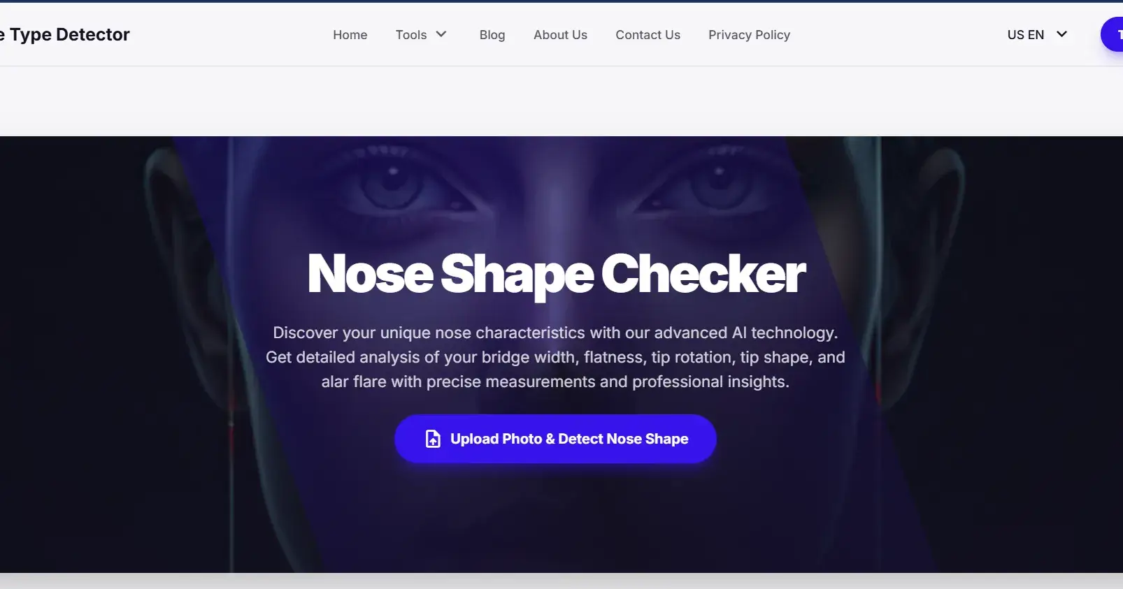 Nose Shape Detector: Advanced AI Tool to Analyze and Identify Your Nose Shape Instantly