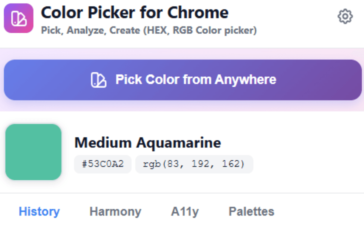 Color Picker for Chrome image 1