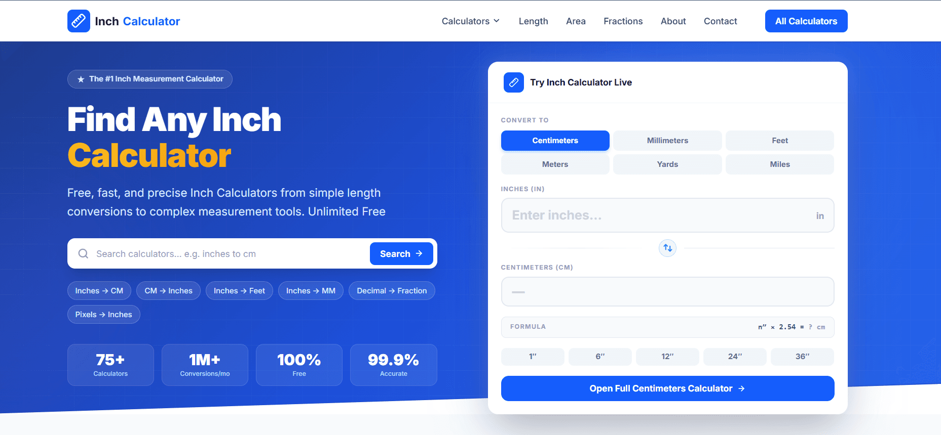 Inch Calculator image 1
