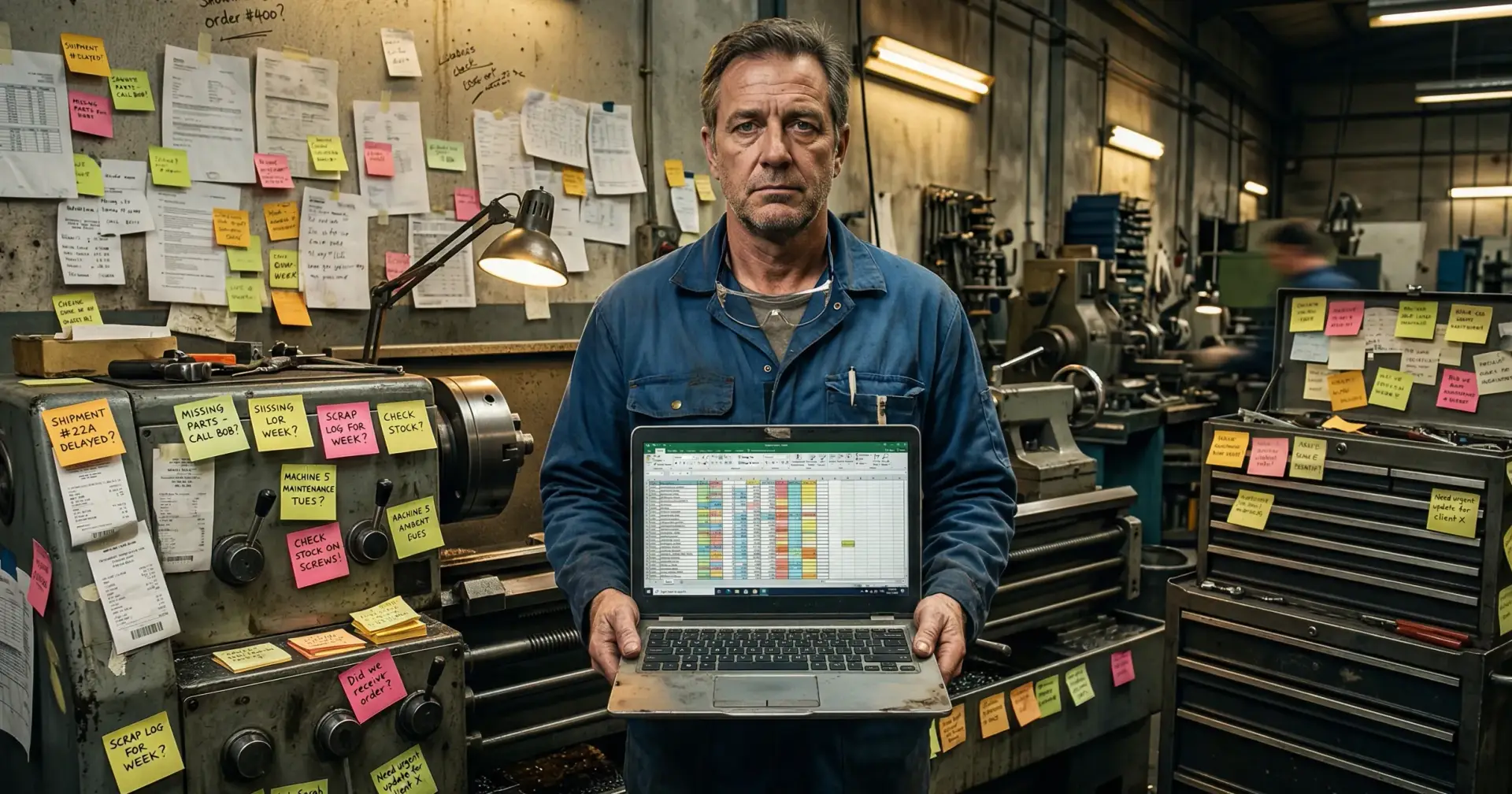 Built a tool for the gap between spreadsheets and ERP in small manufacturing