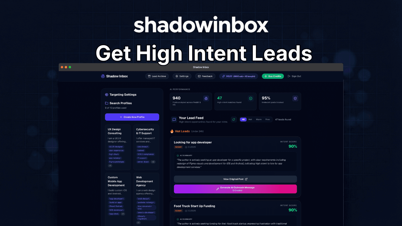 Shadow Inbox | AI Lead Generation image 2