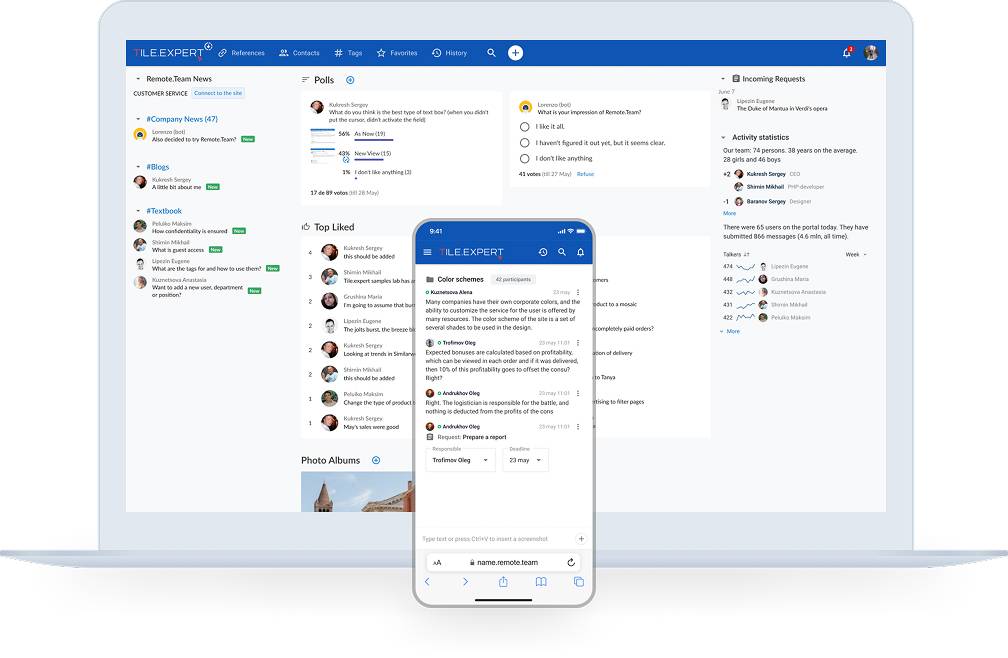 Remote.Team - secure chat & tasks for teams image 1