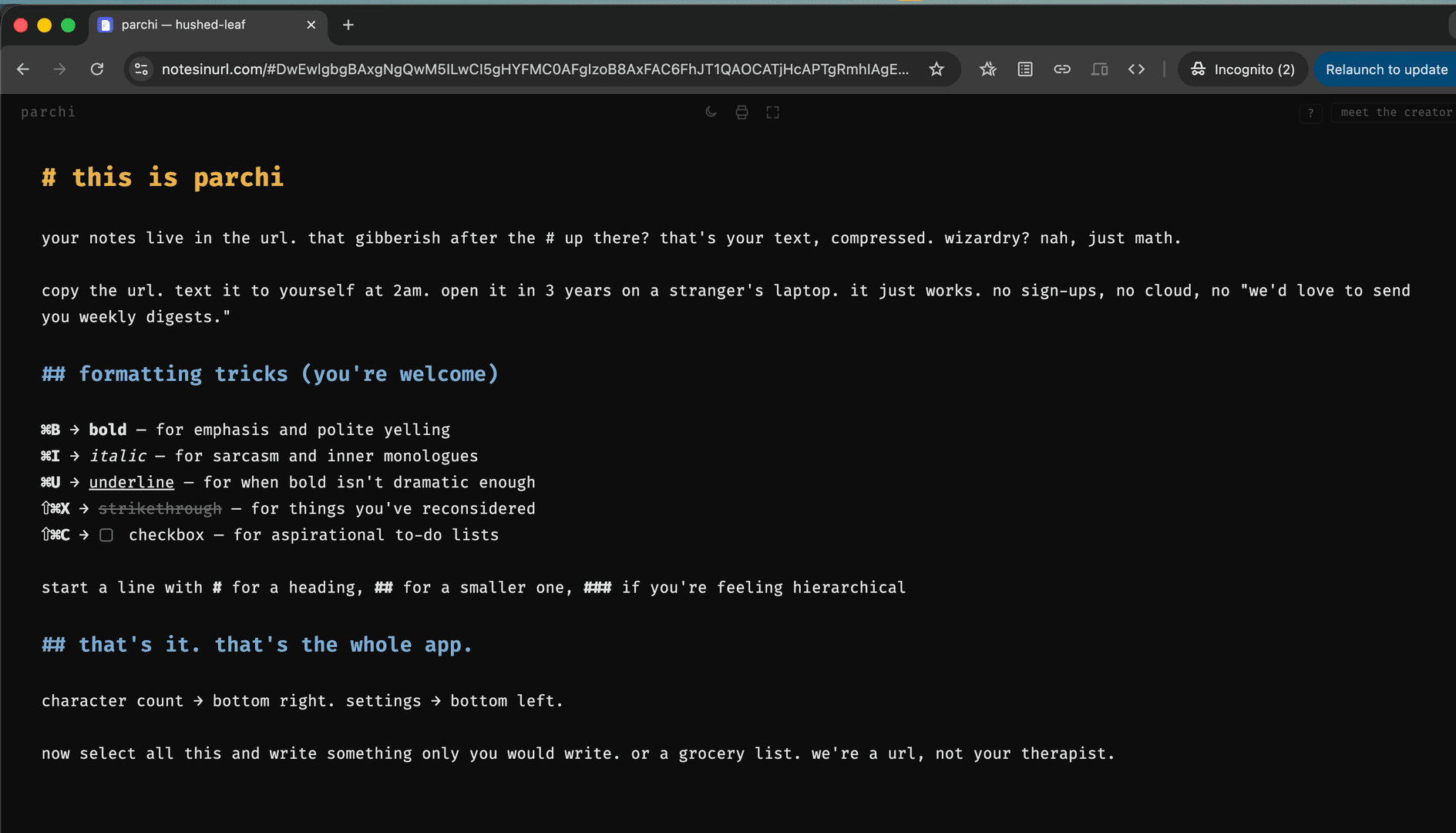 Notes In URL image 3