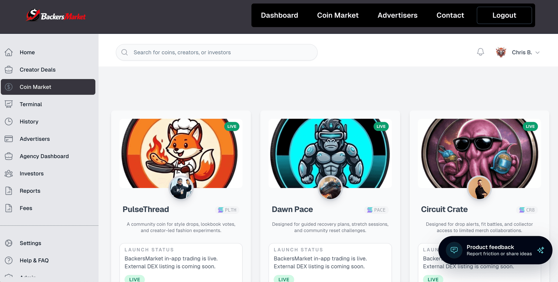 BackersMarket | Launch Branded Meme Coins image 3