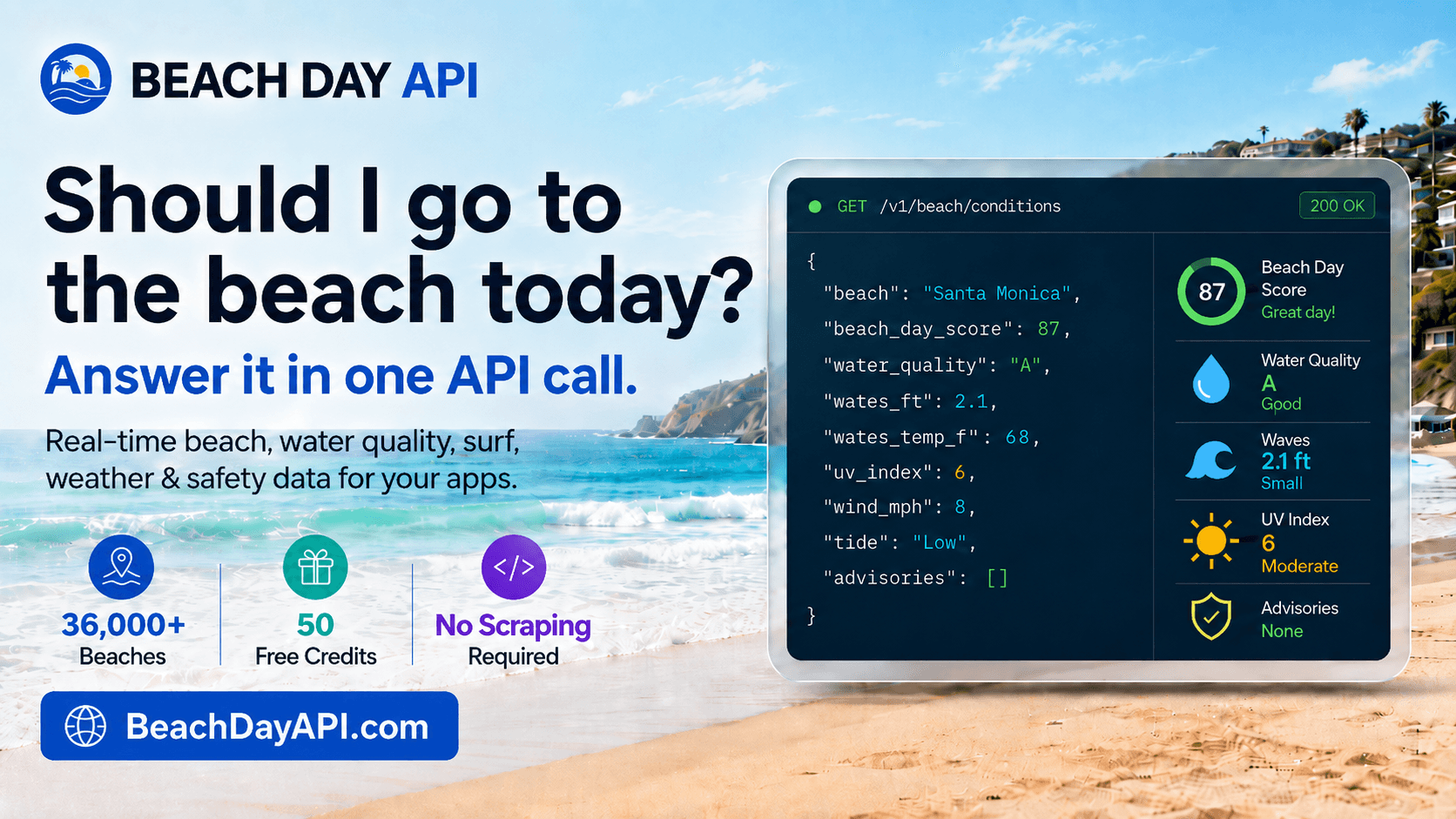 Beach Day API image 1