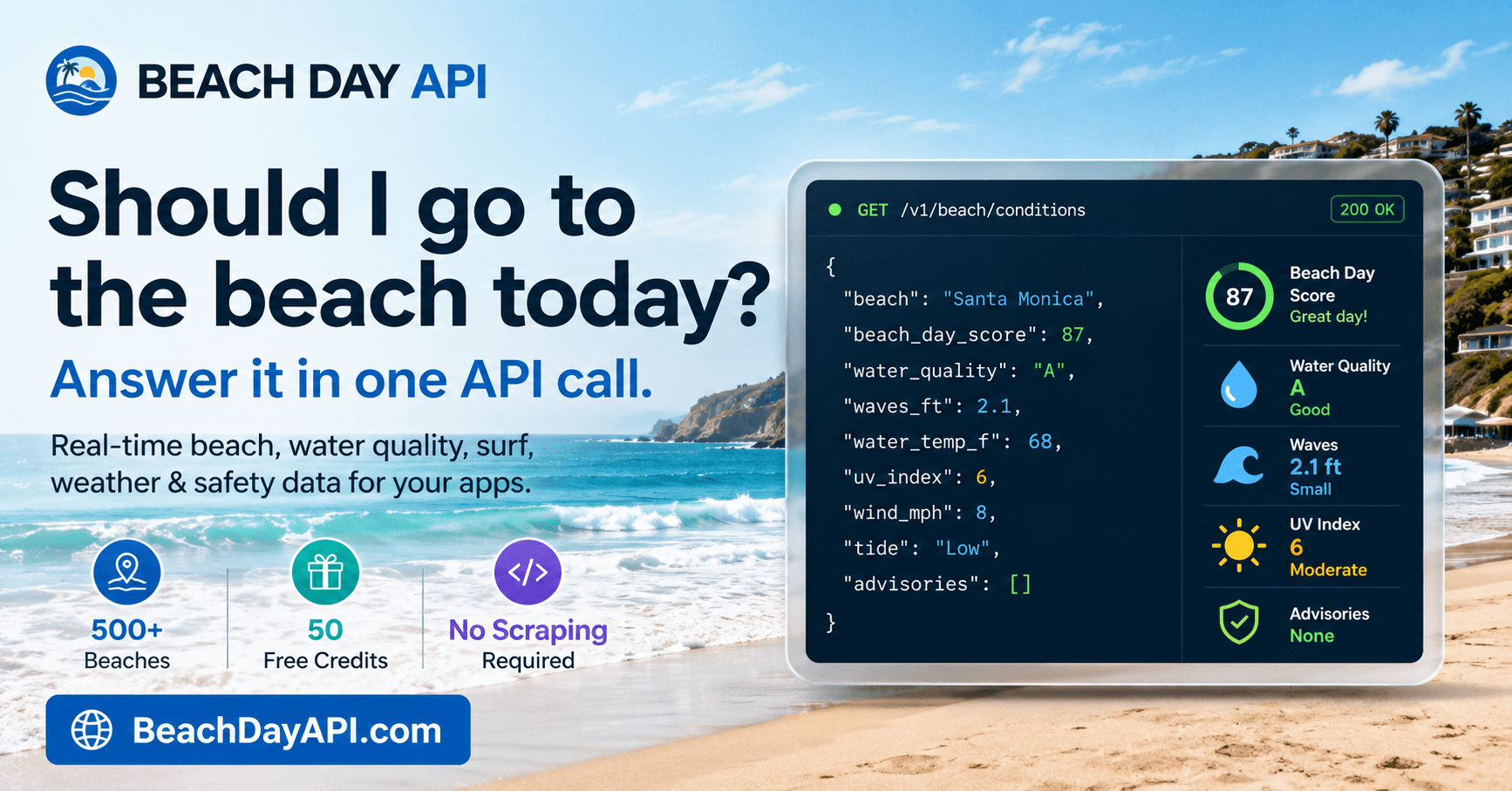 Beach Day API image 1
