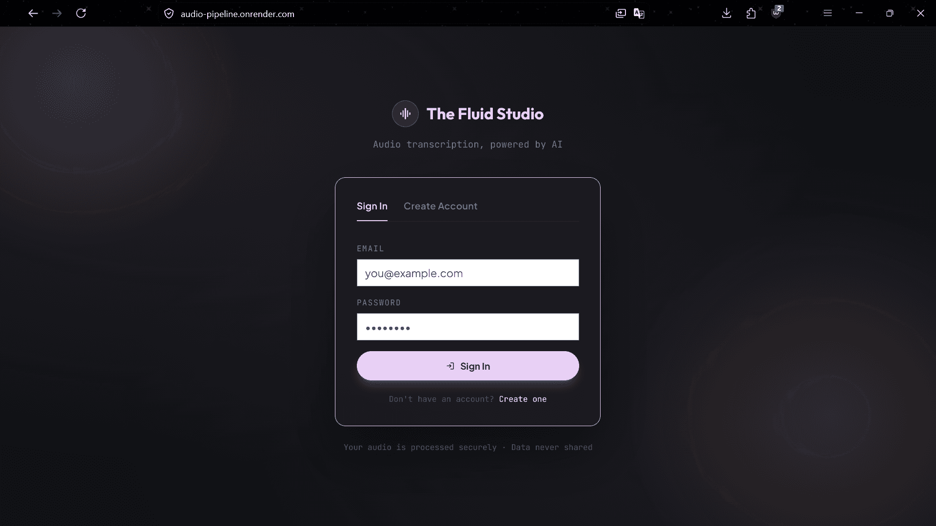The Fluid Studio — Distributed Audio Transcri image 2