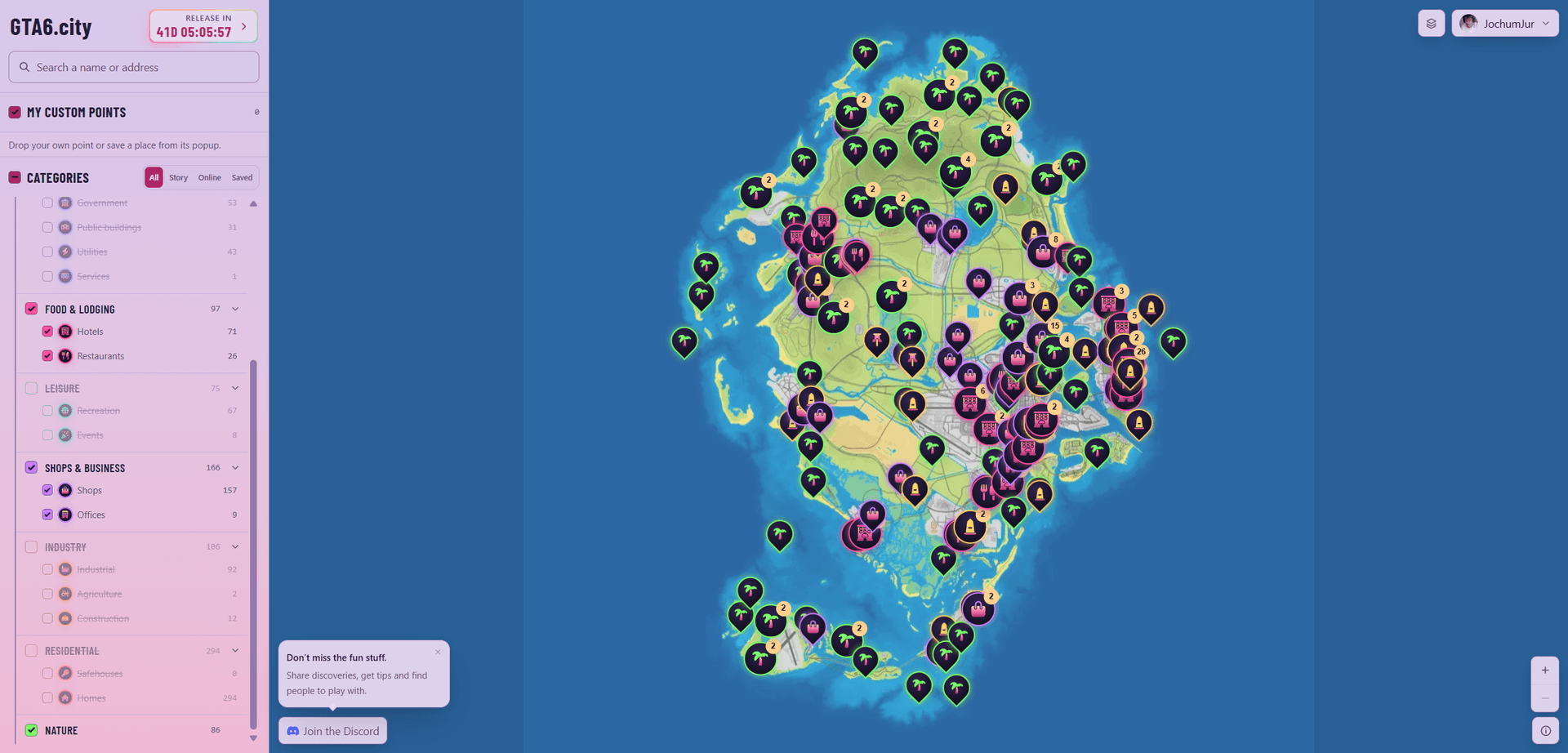 GTA 6 Map: Interactive Map of Vice City image 2
