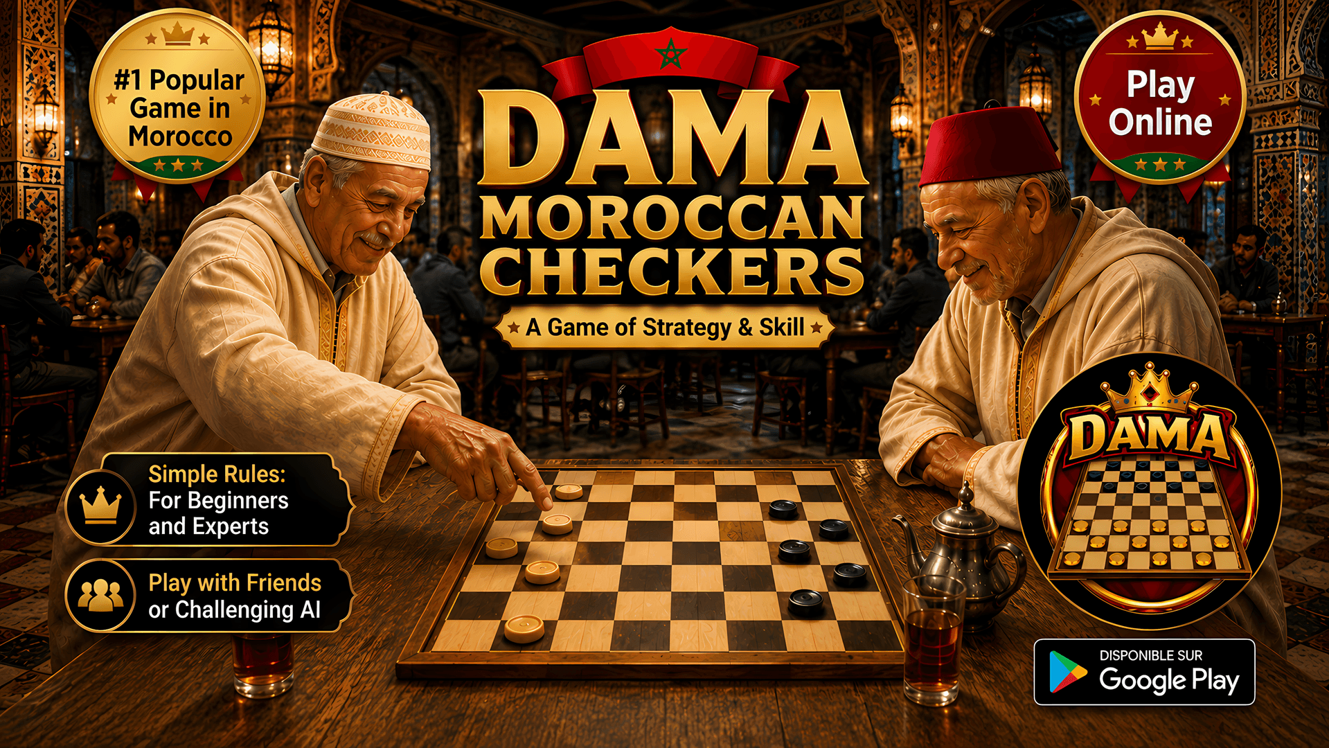 Dama - Moroccan Checkers image 1