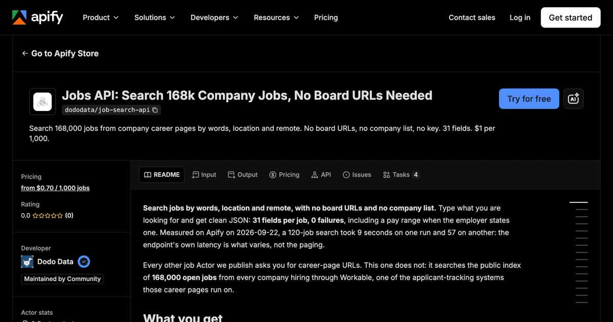 Jobs API by Dodo Data image 2