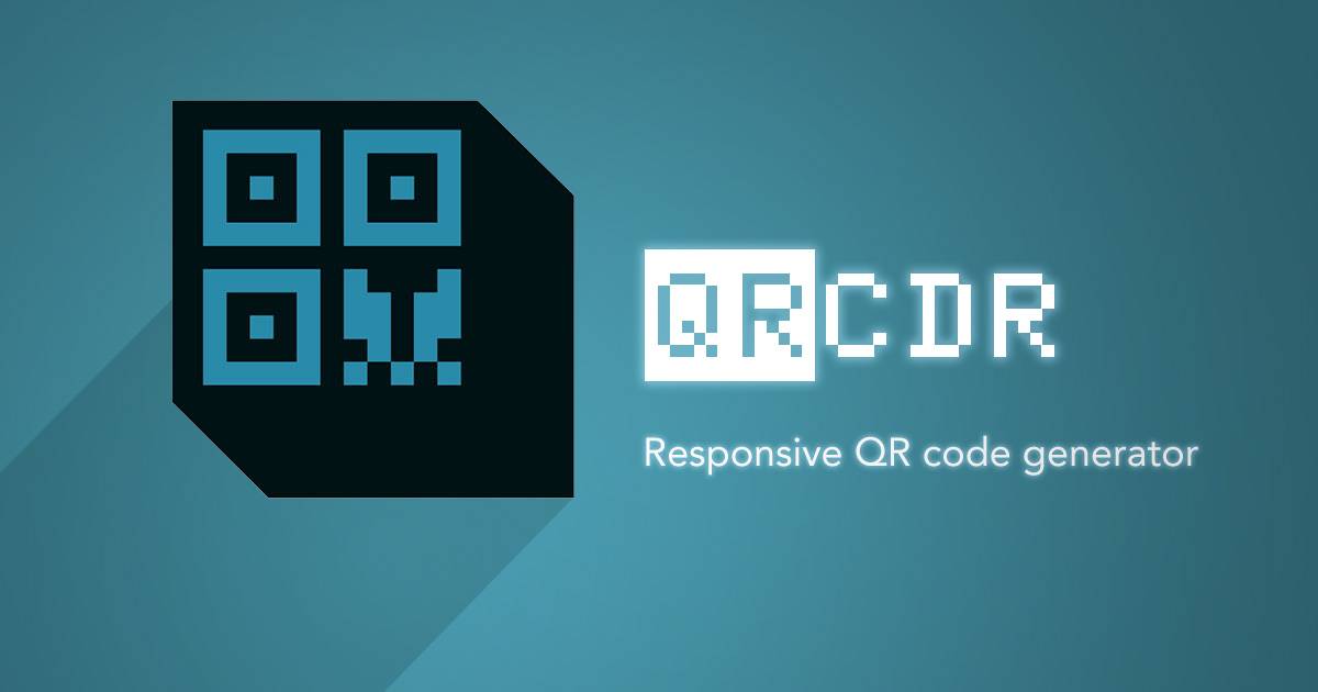 QRcdr - responsive QR Code generator image 1
