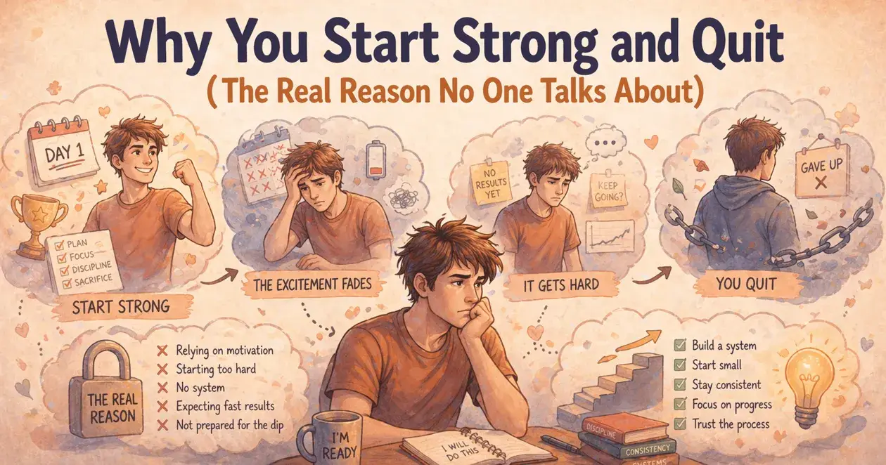 Why You Start Strong and Quit (The Real Reason No One Talks About)