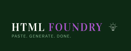 HTML Foundry
