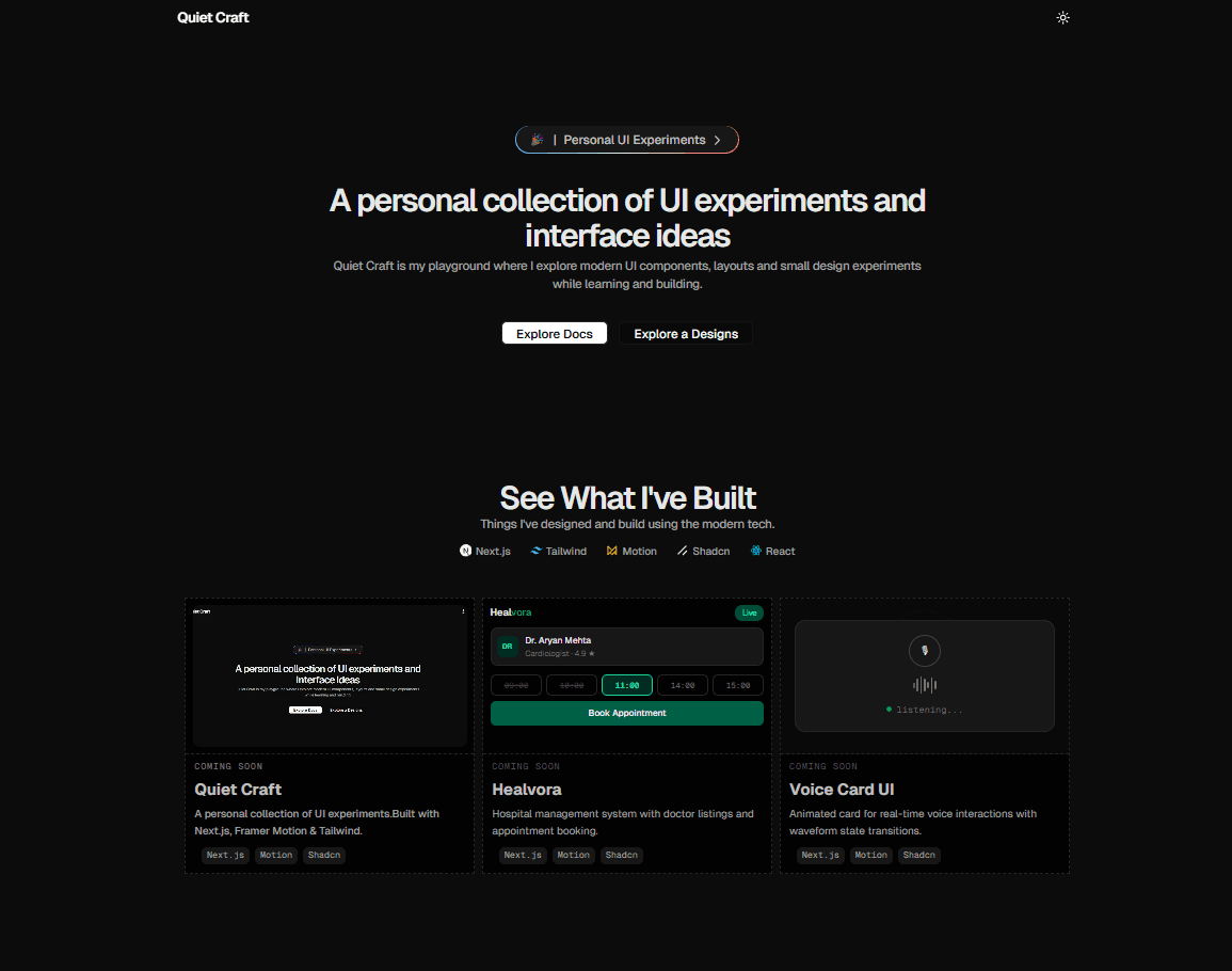 Quiet Craft – Modern UI Component Library image 2