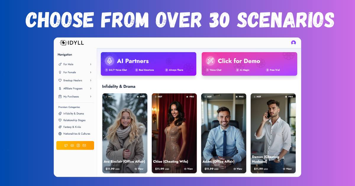 Idyll: Voice AI Girlfriend/Boyfriend
