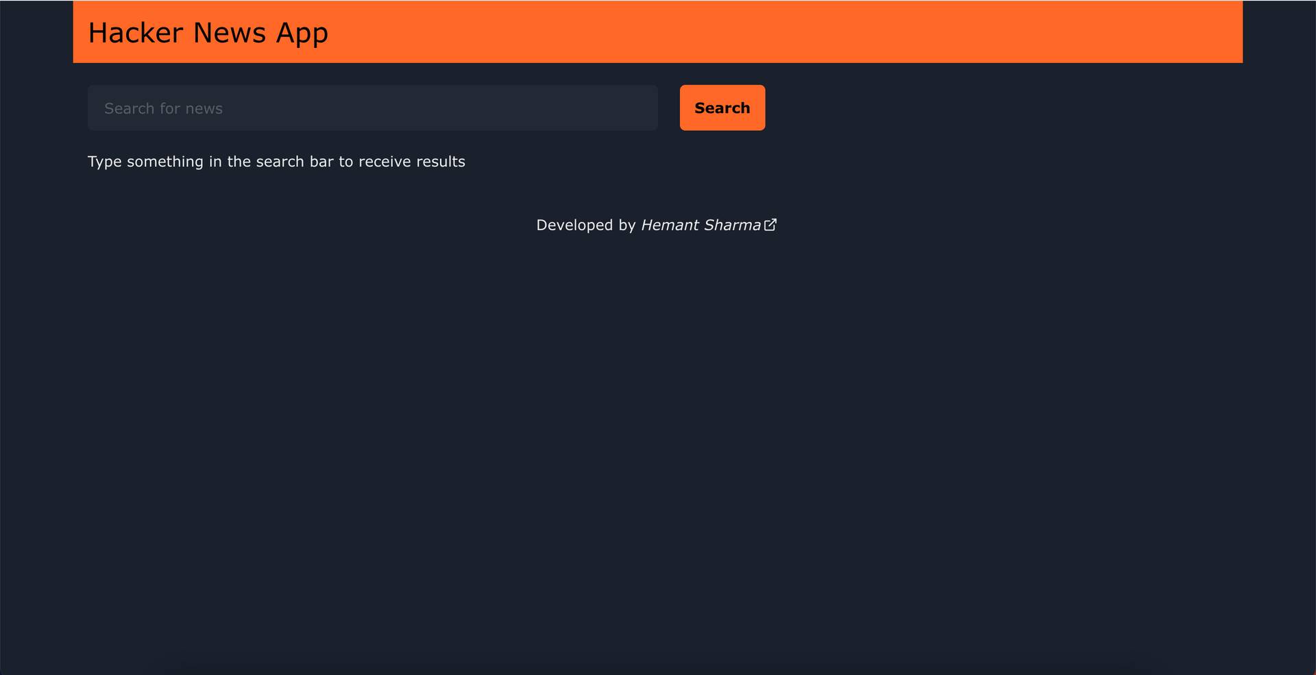 Hacker News App