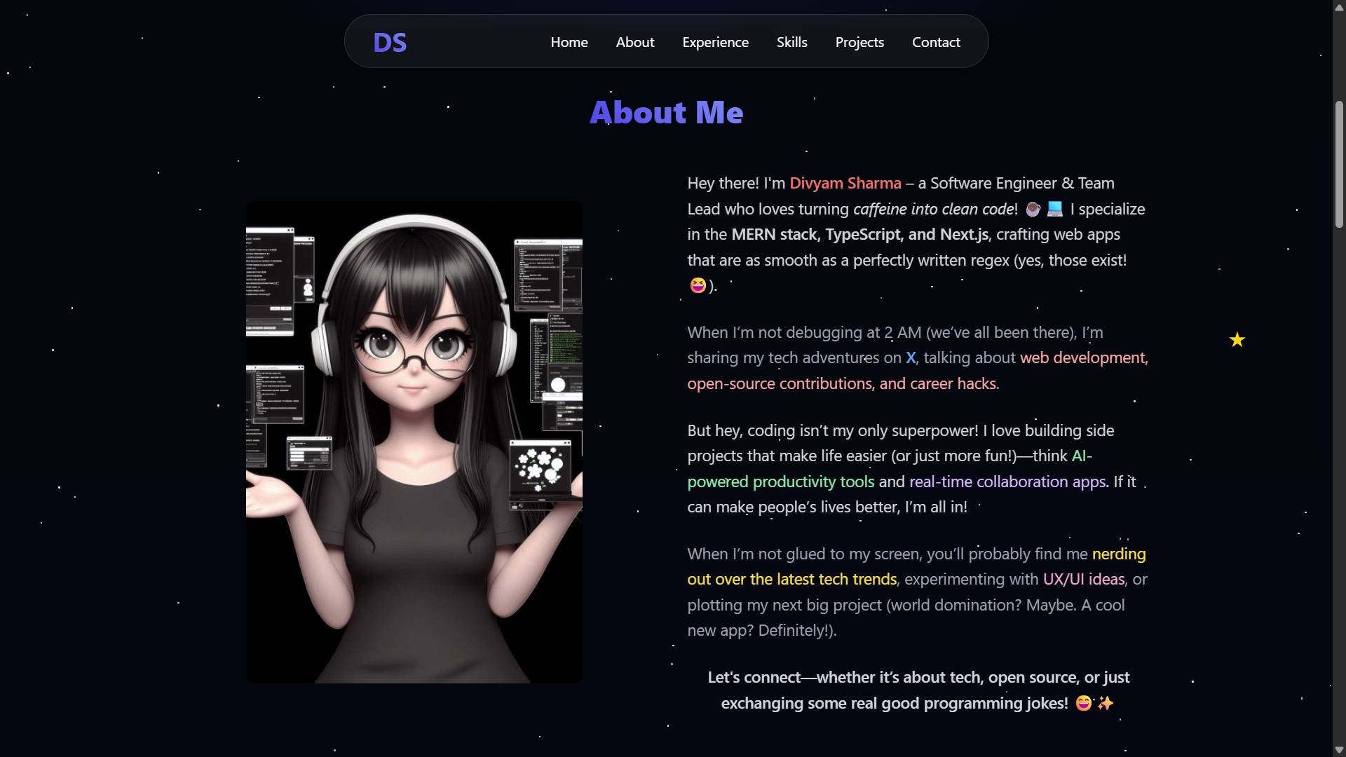 Personal Portfolio Website 🧸 image 2