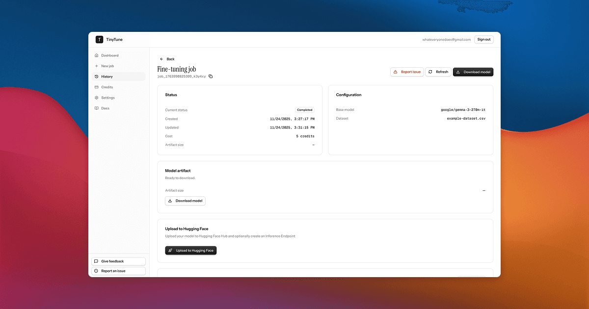 TinyTune - Fine-tune LLMs with no code image 4