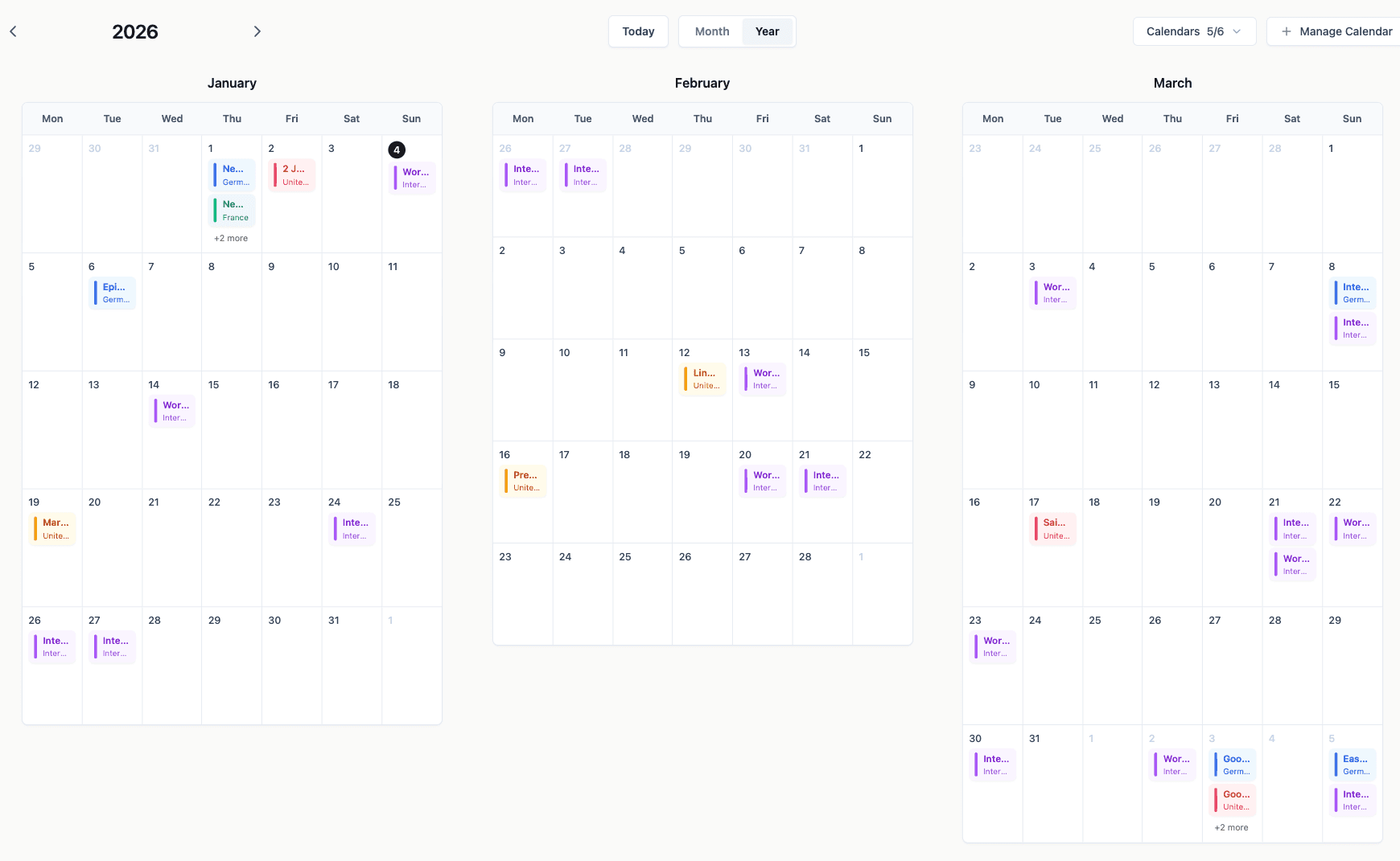 HolidayCalendar image 2