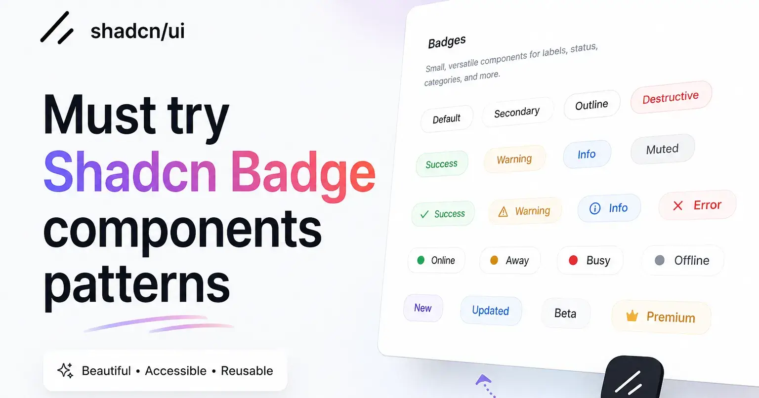 11+ Shadcn Badge Components Examples and Best Practices
