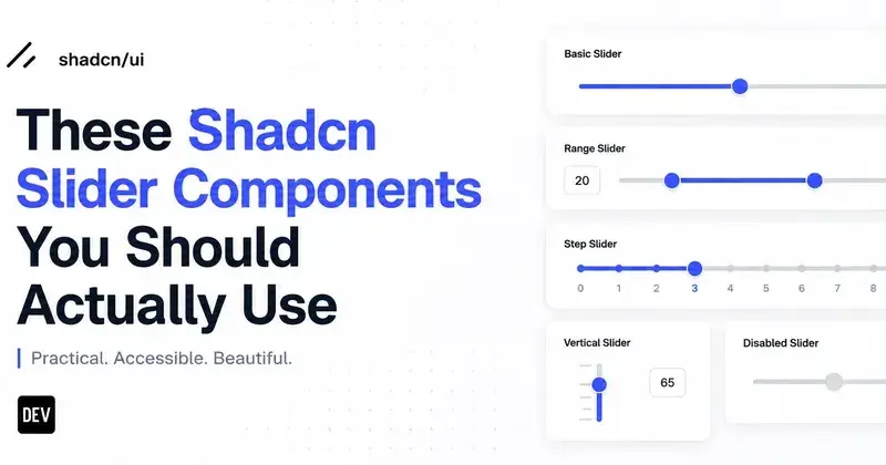Best Shadcn Slider Components for React and Next.js