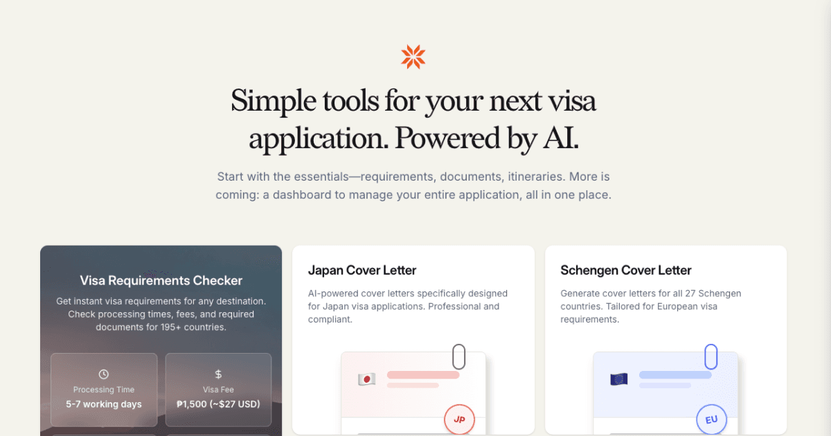 JarVisa – AI-powered Visa docs generator image 2